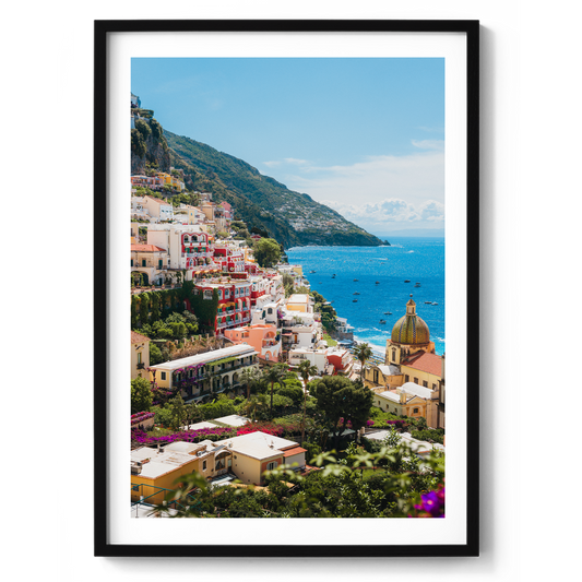 Sunny Amalfi Coast Morning - Positano - Wall Art