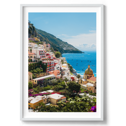 Sunny Amalfi Coast Morning - Positano - Wall Art