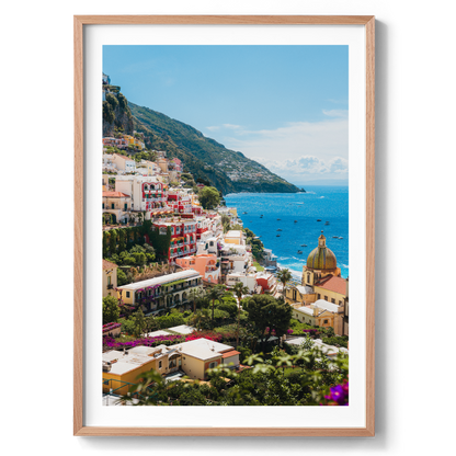 Sunny Amalfi Coast Morning - Positano - Wall Art