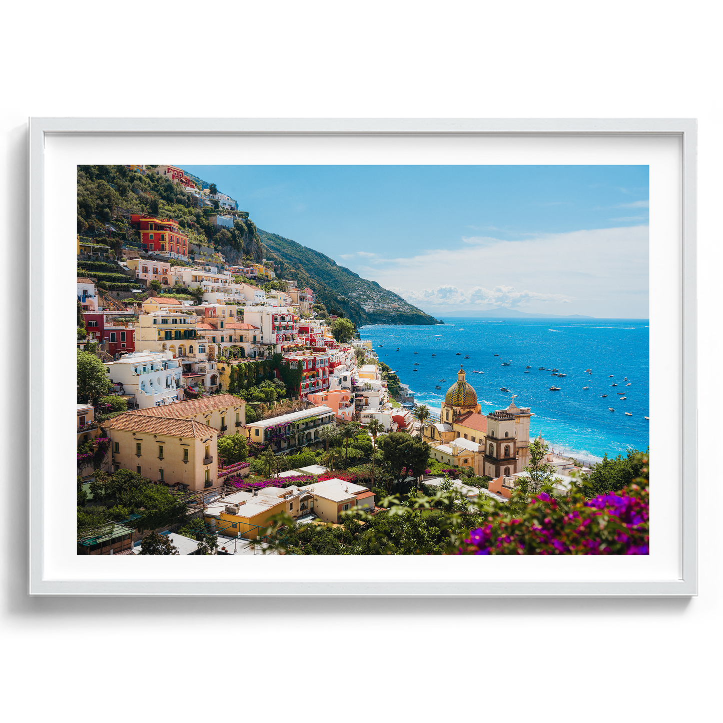 Sunny Amalfi Coast Morning II - Positano - Wall Art