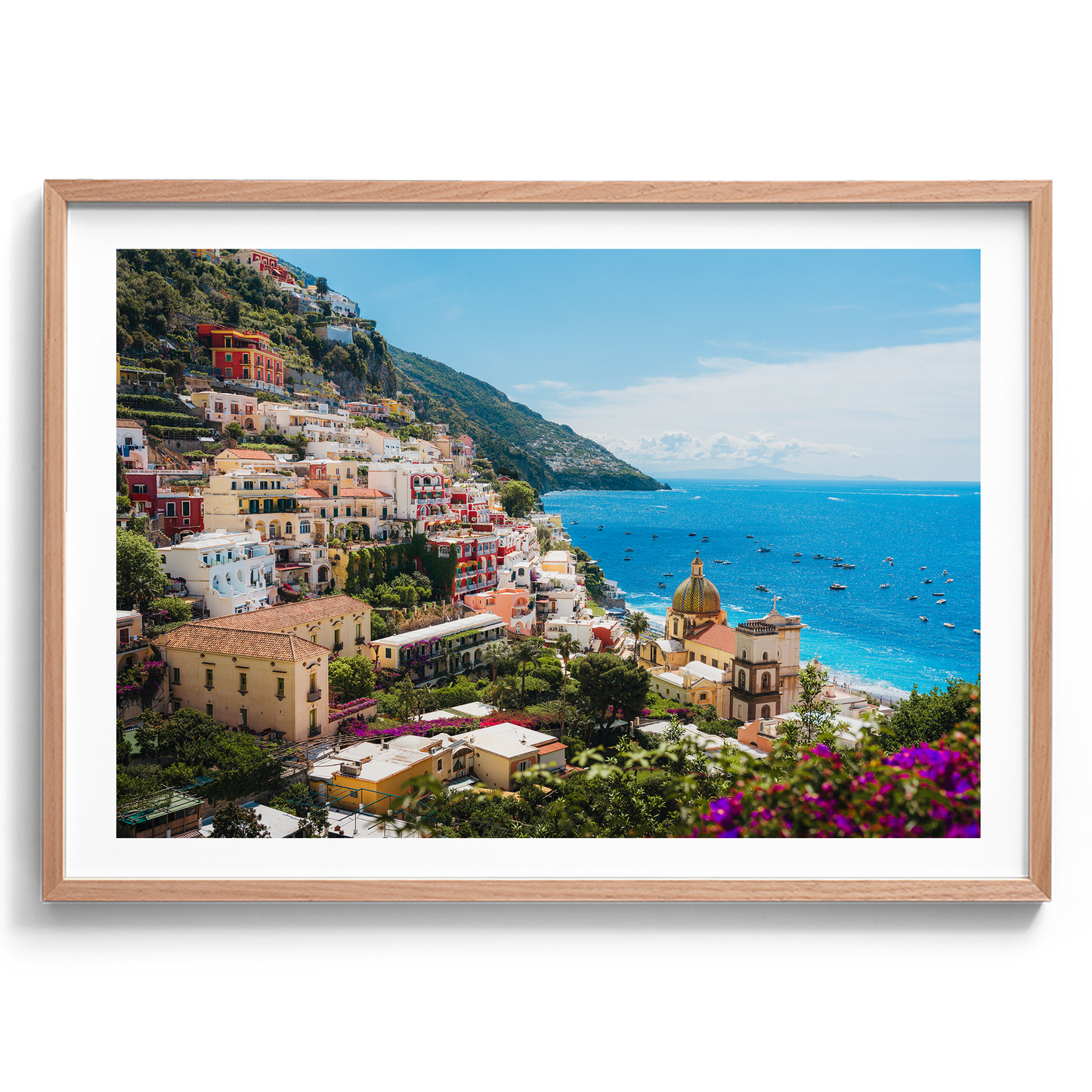 Sunny Amalfi Coast Morning II - Positano - Wall Art