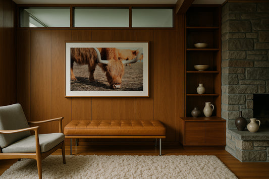 The Hungry Highland Cow - Victoria - Wall Art