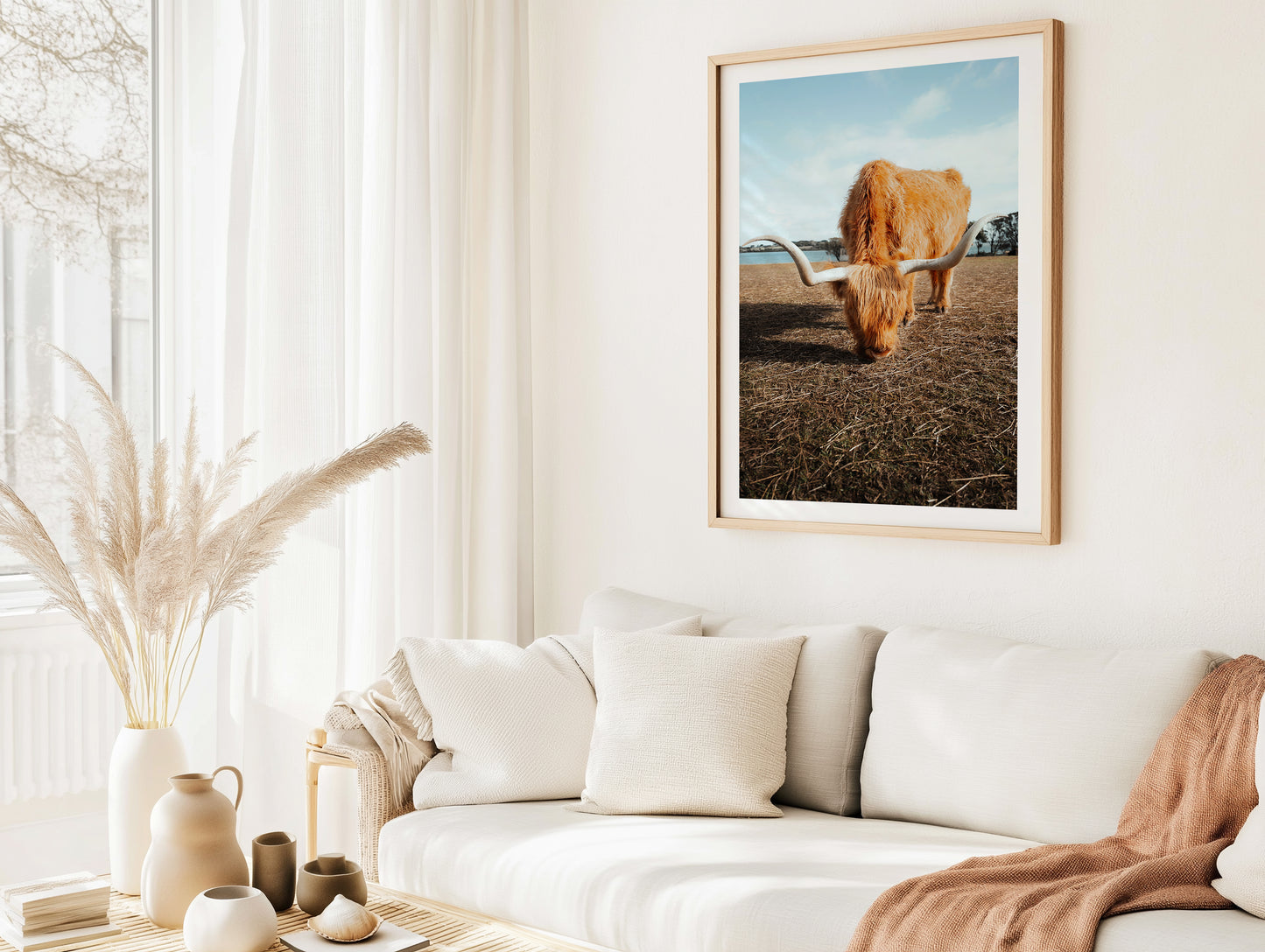 Wooly Wanderer - Highland Cow - Victoria - Wall Art