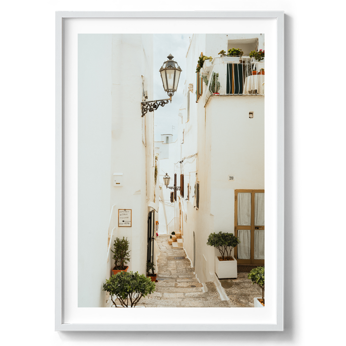 This Way For Lunch - Ostuni - Wall Art