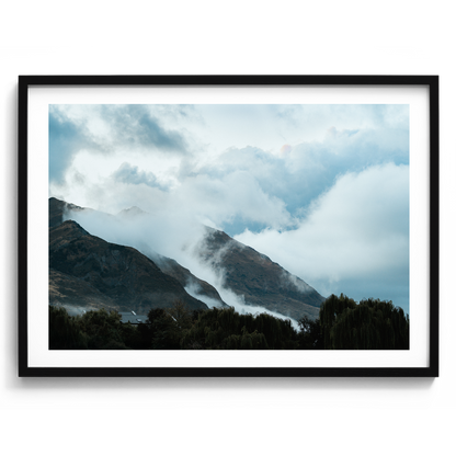 Wanaka Cloudy Mountains - New Zealand - Wall Art