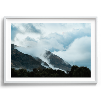 Wanaka Cloudy Mountains - New Zealand - Wall Art