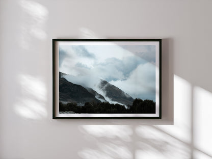 Wanaka Cloudy Mountains