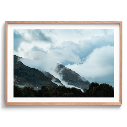 Wanaka Cloudy Mountains - New Zealand - Wall Art