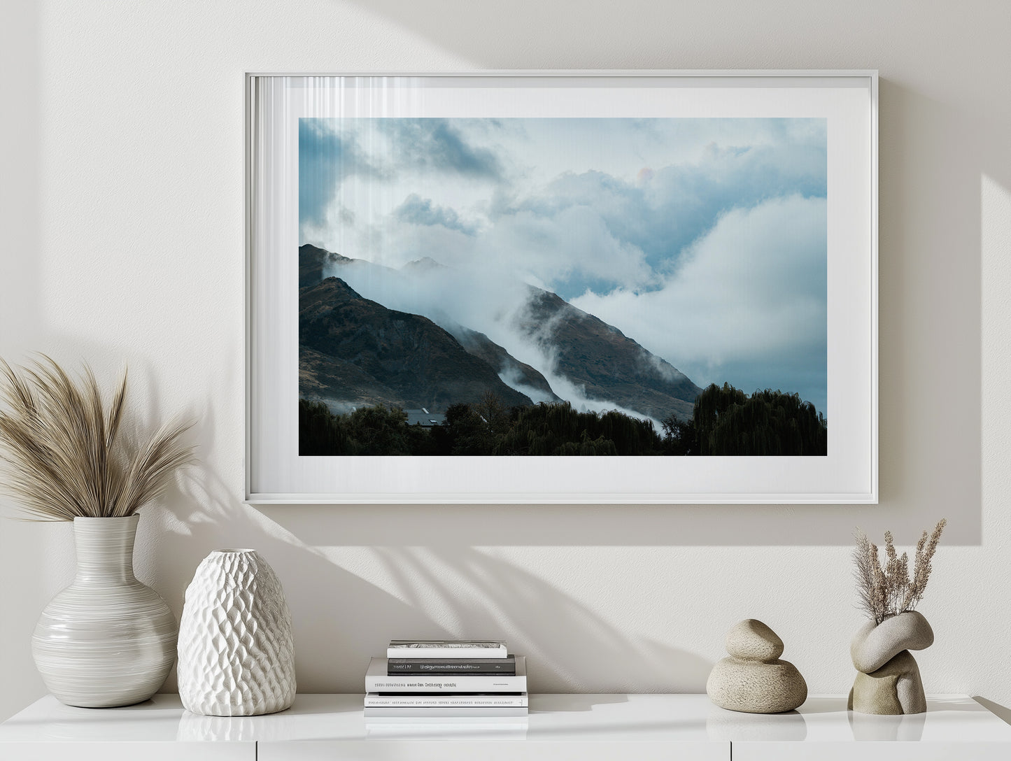 Wanaka Cloudy Mountains - New Zealand - Wall Art