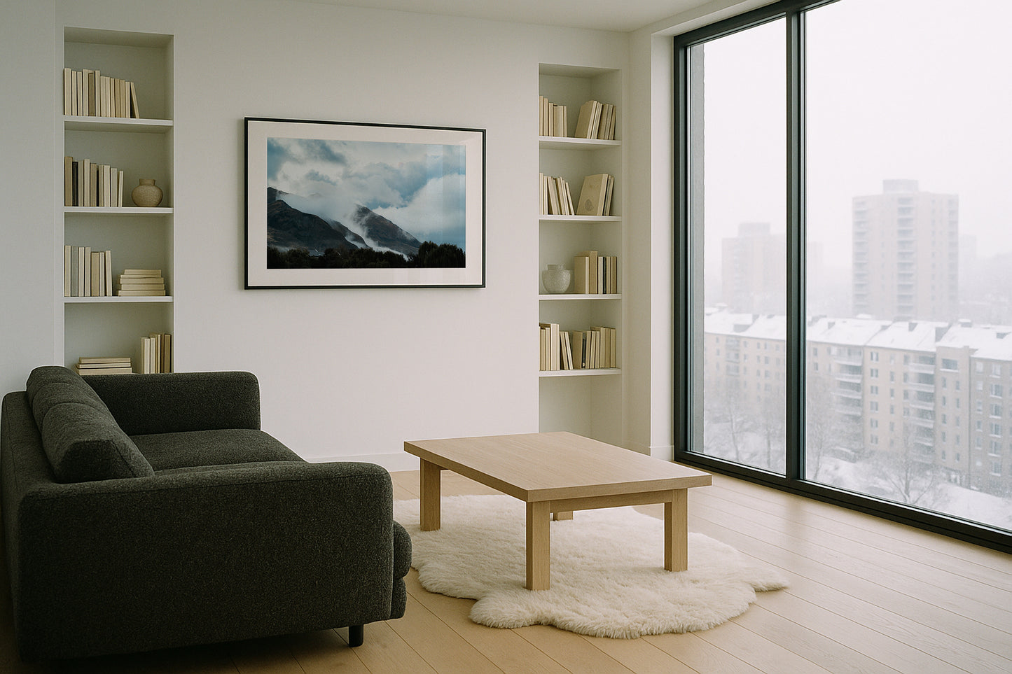 Wanaka Cloudy Mountains - New Zealand - Wall Art
