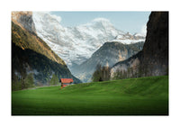 Valley Beneath the Mountains Lauterbrunnen Blankwall image